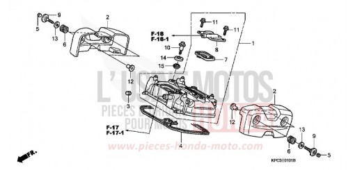 ZYLINDERKOPFDECKEL, HINTEN XL125V3 de 2003